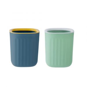 Mini Poubelle Plastique, 2 Pi&egrave;ces 15X12.5Cm Petite Poubelle De Table Mini Poubelle Bureau Mini Poubelle Cuisine Petite Poubelle Pour La Maison Salon Cuisine Chambre Salle De Bain - Neuf