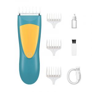 Tondeuse A Cheveux Electrique Portable Et Silencieuse Pour Enfants, Bleu - Neuf