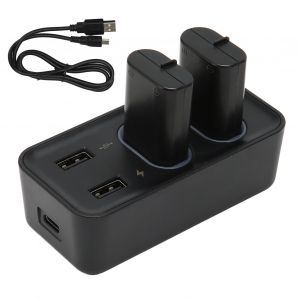 Pack De 2 Batteries Rechargeables 800 Mah Pour Manette Xbox One Serie Xs Avec Chargeur Usb - Neuf