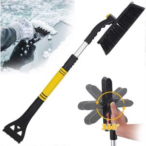 Balai de glace et de neige de voiture (2 en 1),balai d'hiver rétractable pour pare-brise et fenêtres de voiture,adapté aux camions et aux VUS - Neuf