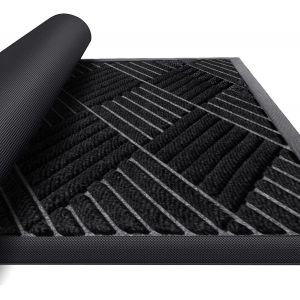 Gjfty-Tapis Entrée Intérieur 45 X 75 Cm Tapis De Porte Caoutchouc Antidérapant & Anti-Poussière Paillasson Imperméables À L'eau Débris De Saleté Tapis De Piégeage Pour Tapis - Neuf
