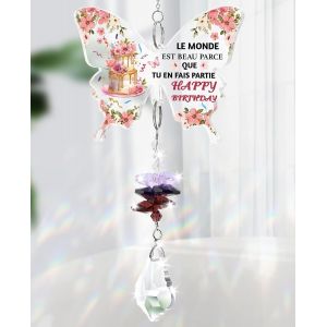 Mevronisshop-Cadeau Anniversaire Femme Homme, Attrape Soleil Cristal Idee Cadeaux Anniversaire Pour Maman, Soeur, Meilleure Amie, Fille, Copine, Coll&egrave;gue, Marraine, Mamie, Belle Mere - Neuf