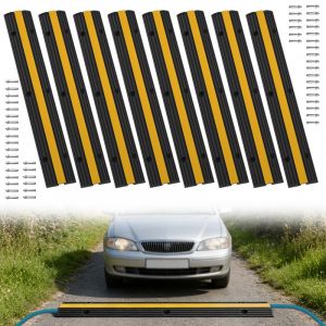 8X Rampe de Protection de C&acirc;ble Protection pour c&acirc;bles Tunnel pour c&acirc;bles Rampe pour tuyaux Goulottes - Neuf