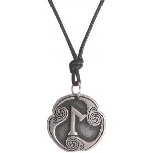 Kal-Collier Asatru Avec 24 Runes - Talisman Viking - Pendentif Pa&iuml;en Wiccan - Runes Nordiques Vintage - Amulette Nordique R&eacute;glable - Pour Homme Et Femme - Neuf