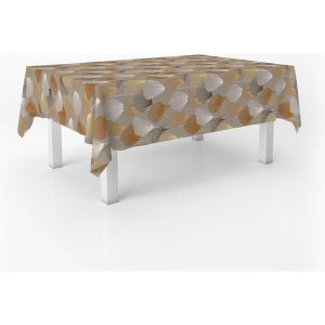 Nappe En Toile Cirée Rectangulaire Taille 140 Ronde - Style, Durabilité Et Facile D'entretien Pour Votre Table - Nappe En Toile Cirée Anti-Taches Et Imperméable Duero Brun - Neuf