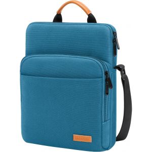 9-11"" Sac Tablette Avec Bandouli&egrave;re Pour Ipad 10&eacute; G&eacute;n 10,9"",Ipad (A16) 11"",Ipad Air/Pro 11"",Ipad 9/8/7&eacute; G&eacute;n 10,2"",Ipad Air 5/4 10,9"",Galaxy Tab A9+ Plus 11""/S9 Fe,Tab M11 11"",Paon Bleu - Neuf