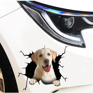 KAL-Lot De 4 Autocollants Muraux 3D Pour Chien Avec Bulldog Français Pour Voiture, Moto, 30 Cm X 30 Cm - Neuf
