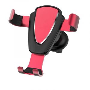 Support De Téléphone Portable Universel Pour Voiture,Clip D'aération,Support Automatique Par Gravité,Support De Téléphone Portable,Support Pour Iphone Et Samsung-Metal Rose Red- - Neuf