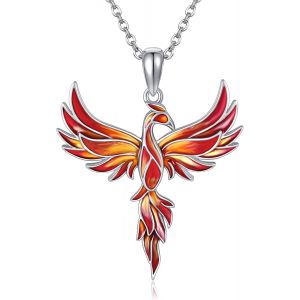 Collier Phoenix En Argent Sterling Avec Pendentif Phoenix Ascendant Bijoux Phoenix Cadeaux Pour Femmes - Neuf