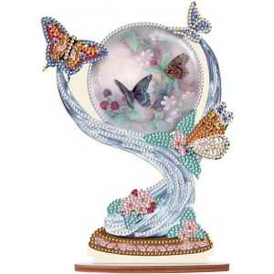 Oayew-Diy Diamant Painting Ornements Papillon Arbre De Vie 12x21cm Diamant Painting D&eacute;coration De Table Diamond Painting Ornement Diamant Peinture D&eacute;coration Pour De Table Cadeaux Femmes D&eacute;butantes - Neuf