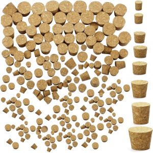 Checarzhn--No1-120 Pièces Bouchon De Vin En Bois Naturel Bouchons De Remplacement Pour Bouteilles En Verre, 8 Tailles - Neuf