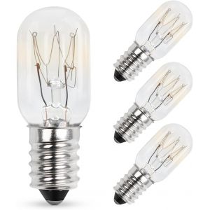 Kalanka-Lot De 4 Ampoules À Vis E14 15w 230v, Ampoules T20 Pour Réfrigérateur, Blanc Chaud 2700k, Ampoules Pour Machine À Coudre Ses, Ampoule À Pygmée À Intensité Variable ¿ Lot De 4 - Neuf