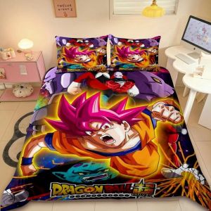 Housse De Couette Dragon Ball Cartoon Parure De Lit Housse De Couette Twin Single Queen King Size Decoration D'intérieur Pour Enfants Cadeau - Neuf