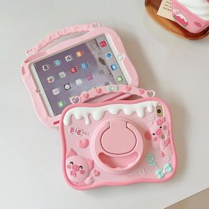 Étui De Protection Pour Tablette En Silicone, Dessin Animé Mignon, Pour Ipad 9 8 7e Génération, Pour Ipad Air 2 3 4 5 10.9 2022 Mini 6 Pro 11 Ipad Air4 Air5(10.9)-Rose - Neuf