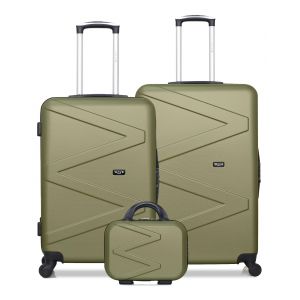 WAVE PARIS - Lot de 3 - Valise grand format, valise weekend et vanity AMAZONE - Neuf