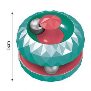 Fidget Spinner &Eacute;ducation Pr&eacute;coce Anti-Stress Compact Nouveaut&eacute; Piste De Boule Pinball Gyro Cube Pour Children_Red+Green - Neuf