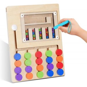 ERYI-Jouet Enfant 3 Ans Jeux Pour Enfants Montessori Jouets En Bois Magnetique Puzzle Busy Board Jeu Jeux Enfant 3 4 5 6 7 Ans Jouet Garcon Fille 3-6 Ans Cadeau Anniversaire De Noël Pour Enfant 4 Ans - Neuf