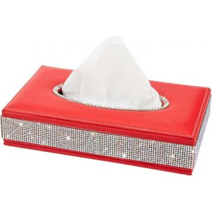 Couvercle de bo&icirc;te &agrave; mouchoirs rectangulaire - Porte-bo&icirc;te &agrave; mouchoirs d&eacute;coratif avec finition polie diamant,fabriqu&eacute; - Neuf