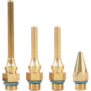Chenquansarl-4 Pi&egrave;ces Buse De Pistolet &Agrave; Colle C , Buse De Pistolet &Agrave; Colle Accessoires D'outils De Remplacement De Pointe En Cuivre 2,0 X 34 Mm, 2,0 X 50 Mm, 3,0 X 50 Mm, 2,0 X 70 Mm - Neuf