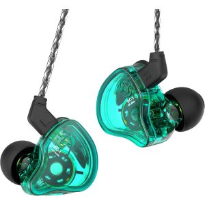 Ccz Melody &Eacute;couteur Intra-Auriculaire Iem &Agrave; Double Circuit Magn&eacute;tique De 10 Mm, &Eacute;couteurs Hifi &Agrave; Basses Profondes Avec C&acirc;ble D&eacute;tachable &Agrave; 2 Broches Pour Audiophile(Vert, Sans Micro) - Neuf