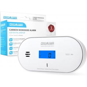 D&eacute;tecteur de monoxyde de carbone, batterie scell&eacute;e 10 ans, alarme de monoxyde de carbone, avec d&eacute;tection de temp&eacute;rature et d'humidit&eacute; et affichage LCD, d&eacute;tecteurs de monoxyde de carbone pour la maison - Neuf