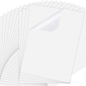 25 Feuilles De Papier Autocollant &Agrave; Jet D'encre De 8,3 X 11,6 Pouces, &Eacute;tiquette De Papier &Agrave; S&eacute;chage Rapide De Film Transparent Imprimable Pour - Neuf