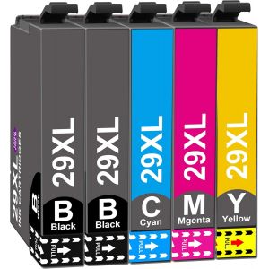 ERYI-29Xl Cartouches D'Encre Cartouche D'Encre Compatible Avec Epson 29 Xl Multipack Pour Expression Home Xp-245 Xp-255 Xp-235 Xp-247 Xp-345 Xp-332 Xp-335 Xp-342 Xp-432 Xp-435 Xp-257 (5-Pack) - Neuf