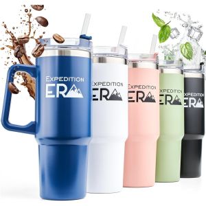 Tianyi-Mug Isotherme - Thermos &iquest;Af&eacute; 880ml - Herm&eacute;tique Tasse &Agrave; Caf&eacute; - Mug Isotherme Cafe Avec Couvercle &Eacute;tanche - Travel Mug - Thermos Caf&eacute; - Tasse De Voyage Double Paroi Pour Garder - Sans Bpa (Bleu - Neuf