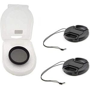 CPL Filter 40.5mm with Circular Polarising Lens Caps for Sony E-Mount 16-50mm f/3.5-5.6 Lens for Sony Alpha a6500 a6400 a6300 a6000 a5100 a5000, Lens Cover - Neuf