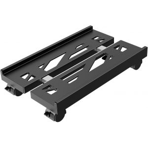 Support pour processeur, Support De Boîtier d'Ordinateur Largeur Réglable,avec Roues verrouillables,antidérapantes¿Adapté À La Plupart des PC-Deep Black - Neuf