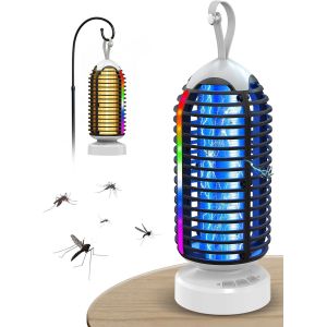 Lampe Anti Moustique,Anysun Raid Anti Moustique avec Lumière LED pour Intérieur et Extérieur,Anti Moustiques Étanche 3000 V,Idéal pour la Maison,la Terrasse,le Jardin et le Camping.[S25] - Neuf