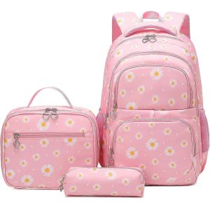 Nouveaux produits en 2023,3 en 1 Mignons Filles Cartables Enfants École Primaire Sac À Dos Sacoche Enfants Sac De Livre Avec Lunch Case - Neuf