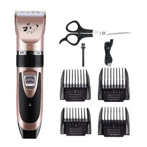 Kit De Toilettage &Eacute;lectrique Professionnel Pour Chiens &iquest; Tondeuse Pour Animaux De Compagnie Couleur Or Rose Avec Chargement Usb, Fonctionnement Silencieux Et Design Ergonomique Pour Un Toilettage En Toute S&eacute;curit&eacute; - Neuf
