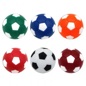Baby-foot de table 6 pièces ballons de baby-foot 32mm mini ballons de football remplacement pour accessoire de jeu de table de baby-foot - Neuf