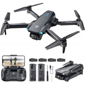Hs290 Drone Pliable Avec Cam&eacute;ra Fpv Hd 1080p Pour D&eacute;butants, Quadricopt&egrave;re Rc Dot&eacute; D'optique De Flux, 3 Modes De Vitesse, 2 Batteries Modulaires, Jouet-Cadeau Pour Gar&ccedil;ons Et Filles - Neuf