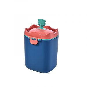 Distributeur de lait en poudre bleu (L), portable et anti-déversement, avec poignée de transport et cuillère pour activités de plein air - Neuf