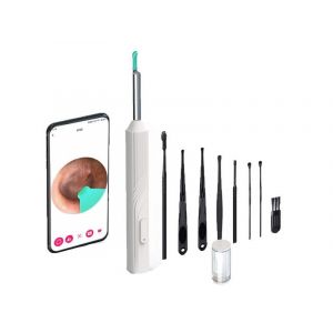 Otoscope Sans Fil Pour Retirer Le C&eacute;rumen Avec Cam&eacute;ra Et Connectivit&eacute; Wi-Fi - Neuf