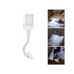 Lampe De Lecture Led Rechargeable Par Usb Avec Pince Et Luminosité Réglable - Neuf