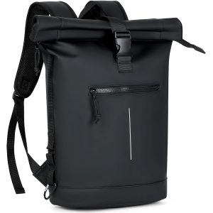 acdsgd-Sac a Dos Etanche pour Femmes et Hommes, Grand Sac &agrave; Dos avec Compartiment pour Ordinateur Portable 17 Pouces, Elegant Sac &agrave; Dos Voyage pour Voyages, Travail, College - Noir - Neuf