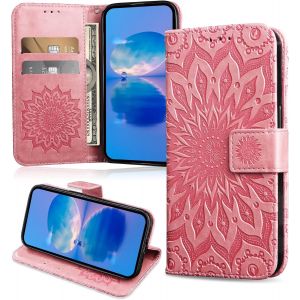 Kal-Coque Pour Huawei P Smart 2020, Protection Etui En Pu Cuir Portefeuille, Antichoc Housse À Rabat Compatible Avec Huawei P Smart 2020, Rose - Neuf