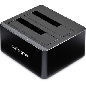 Com Dock Pour Disques Durs Sata À Usb 3.0 À 2 Baies,Station D'Accueil/Docking Station Pour Ssd/Hdd Sata I/Ii/Iii 2,5/3,5"",Baies Pour Disques Durs,Chargement Par Le Haut (Sdock2U33V) - Neuf