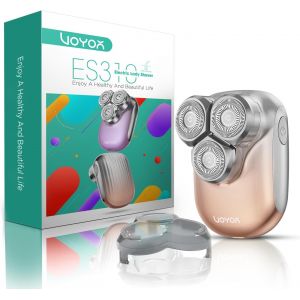 Rasoir &Eacute;lectrique Femme &Eacute;pilateur Visage Pour Corps Bras Et Bikini Tondeuse Intime Imperm&eacute;able Type-C Rechargeable Portable Es310 (Or) - Neuf