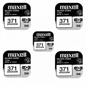 5 piles Maxell 371 SR920SW - Neuf