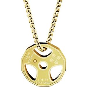 Tianyi-Collier Halt&egrave;re, Collier Pendentif Halt&egrave;re En Acier Inoxydable Titane Collier Cha&icirc;ne Halt&egrave;re Collier Pendentif Couple Collier De Gym Fitness Bijoux De Sport Pour Hommes Et Gar&ccedil;ons - Neuf