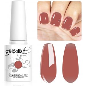 Vernis Semi-Permanent Neutre Transparent,8ml Jelly Marron Vernis À Ongles Gel Naturel French Manucure Nail Art Uv Led Soak Off Gel #L144 - Neuf