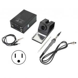 XYONG Station de soudage a air comprime, kit d'outils de dessoudage a temperature constante numerique a LED, prise 110-230 V US - Neuf