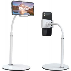 Kal-Support De Téléphone Portable, Support De Téléphone Portable Réglable Pour Iphone 12 11 Pro Xs Max Xs 8 7 Plus, Samsung S20 S10, Autres Smartphones Et Autres Appareils De 3,5 À 6,5"" (Blanc) - Neuf