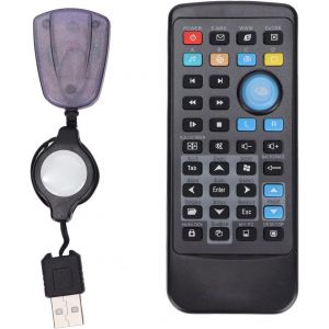 Télécommande Multifonctionnelle De Clavier Sans Fil De Pc, Contrôle De Récepteur D'Usb Télécommande D'Ordinateur De Pc Télécommande Sans Fil Pour - Neuf