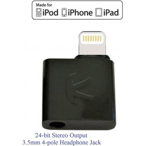 iAudioL Black (Black): Lightning to 3.5 mm Earphone Jack Adapter,Ultra-Compact,24-bit Compatible with Lightning connectors on iPhone,iPad,iPod Touch equipped with iOS 10 or later. - Neuf