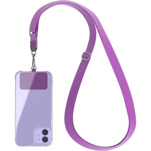 Kalcx-Cha&icirc;ne Universelle Pour T&eacute;l&eacute;phone Portable Adapt&eacute;e &Agrave; Tous Les Smartphones Tour De Cou Housse Avec Cordon Sangle Pour T&eacute;l&eacute;phone Cellulaire Adapt&eacute; &Agrave; Toutes Les Pochettes Violet - Neuf